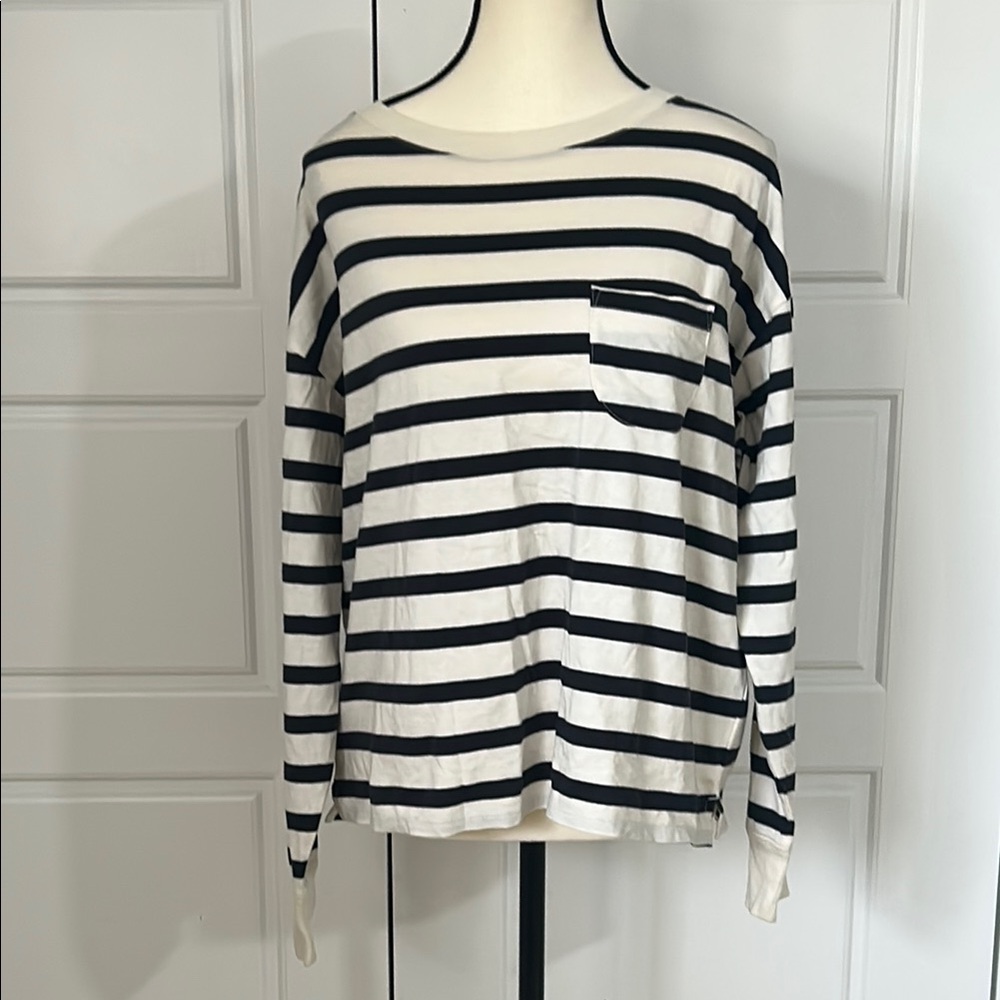 NEW Striped Black and White Long Sleeve Tee